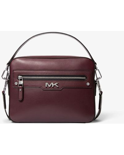 Michael Kors Kameratasche Varick Aus Leder - Lila