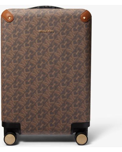Michael Kors Mk Empire Signature Logo Suitcase - Brown