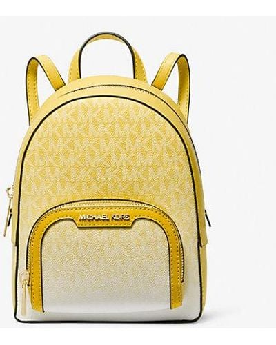 Michael Kors Jaycee Extra-small Ombré Logo Convertible Backpack - Yellow