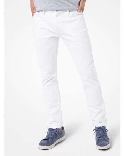 Michael Kors Kent Skinny-fit Stretch Cotton Jeans - White