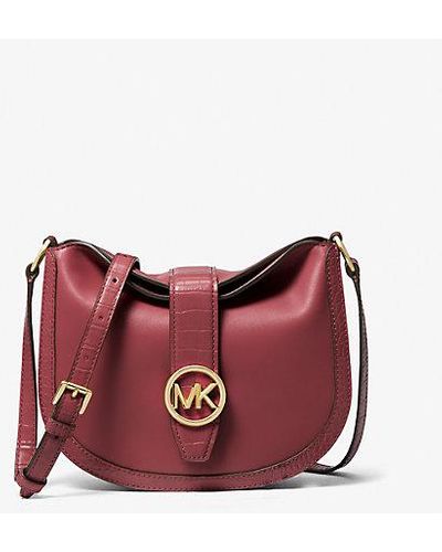 Michael Kors Gabby Small Hobo Crossbody Bag - Red