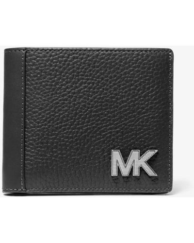 Michael Kors Portefeuille compact Hudson en cuir - Blanc