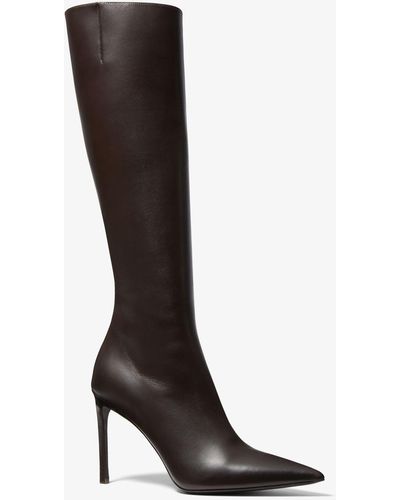 Michael Kors Tatjana Leather Boots - Black