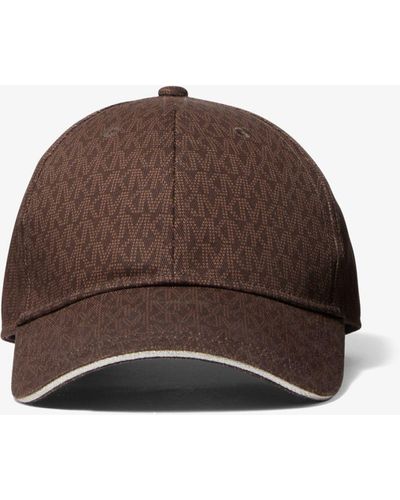 Michael Kors Logo Cotton Baseball Hat - Brown