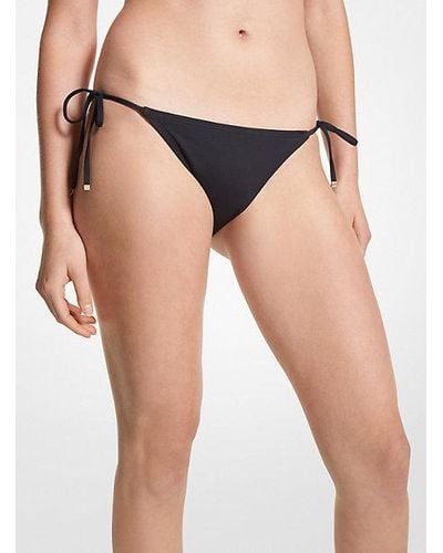 Michael Kors Stretch Nylon Bikini Bottom - Black