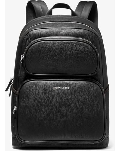 Michael Kors Cooper Pebbled Leather Backpack - Black