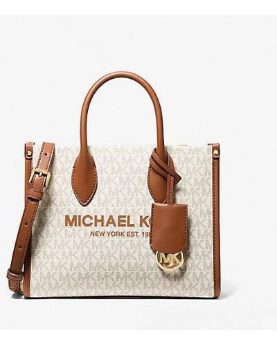 Michael Kors Mirella Small Logo Crossbody Bag - Natural