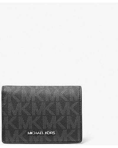 Michael Kors Jet Set Medium Signature Logo Wallet - Gray