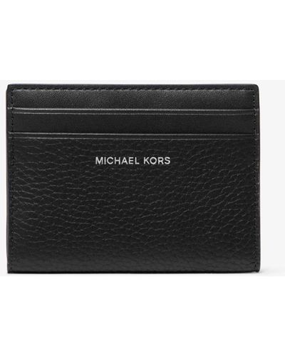 Michael Kors Mk Hudson Pebbled Leather Bifold Wallet - White