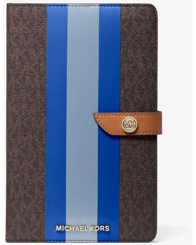 MICHAEL Michael Kors Logo Stripe Notebook - Blue