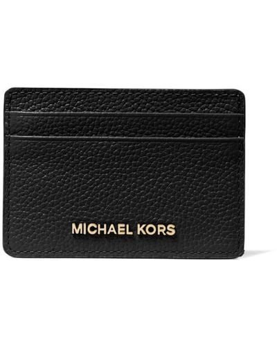 Michael Kors Mk Pebbled Leather Card Case - White