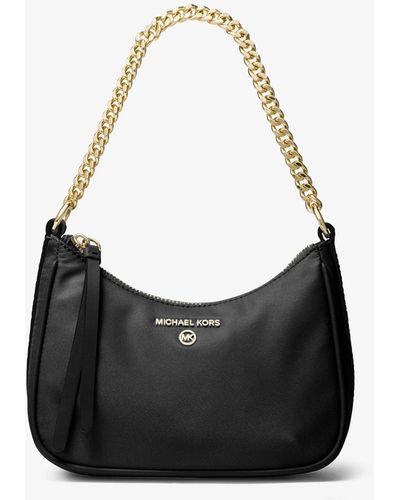 Michael Kors Schultertasche Jet Set Charm Small Aus Nylon-Gabardine - Schwarz