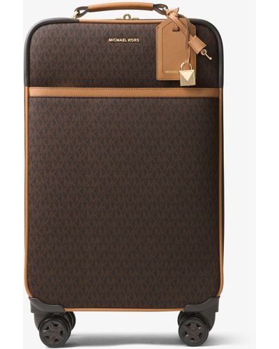 Michael Kors Maleta Jet Set Travel Con Logotipo - Marrón