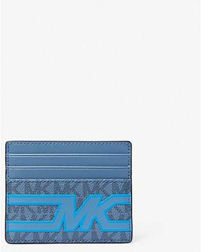 Michael Kors Cooper Graphic Logo Tall Card Case - Blue