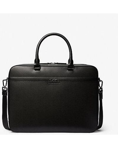 Michael Kors Cooper Double-gusset Briefcase - Black