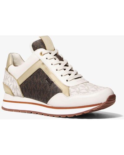 Womens Natural Michael Kors Allie Extreme Trainers  Soletrader