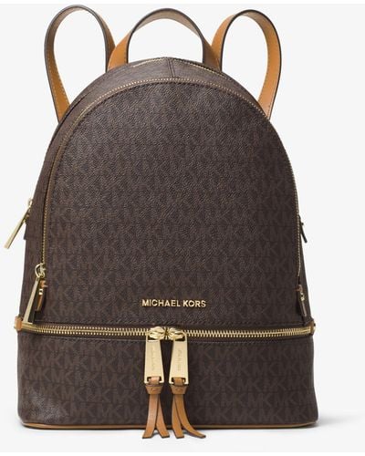 MICHAEL Michael Kors Zaino Rhea mini con logo - Marrone