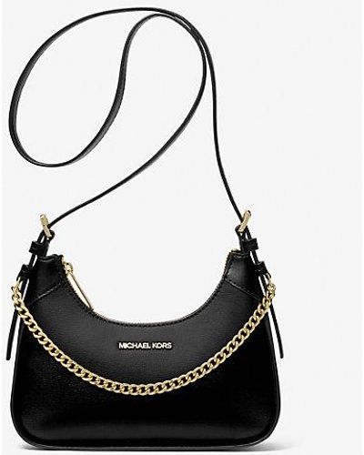 Michael Kors Wilma Small Leather Crossbody Bag - Black