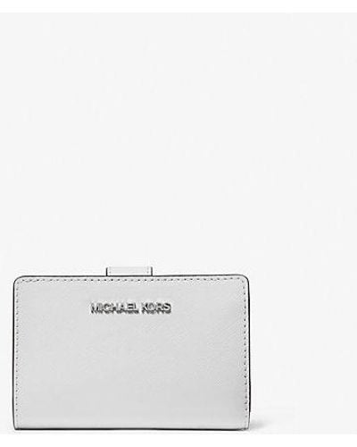Michael Kors Medium Saffiano Leather Wallet - White