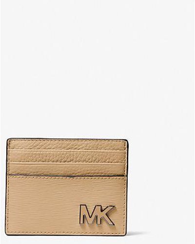 Michael Kors Hudson Leather Card Case - Natural