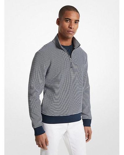 Michael Kors Cotton Blend Half-zip Sweater - Gray