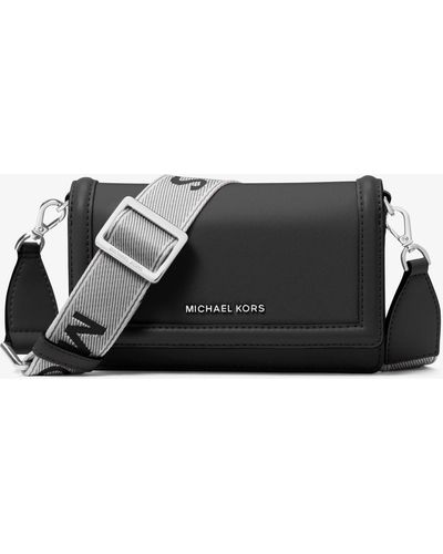 MICHAEL Michael Kors Petit sac à bandoulière Jet Set en nylon pour smartphone - Noir