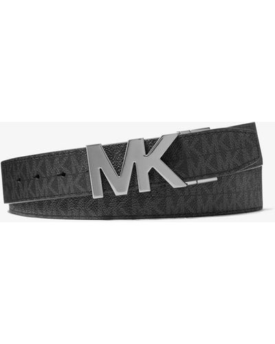 Michael Kors Mk 4-In-1 Signature Logo Belt Box Set - White