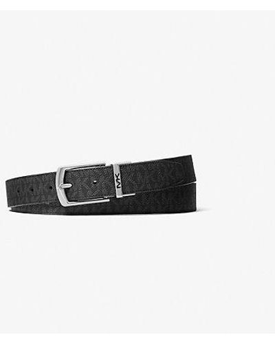 Michael Kors Reversible Signature Logo Belt - White