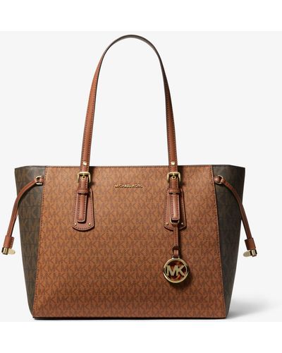 Michael Kors Voyager Medium Color Block Logo Tote Bag