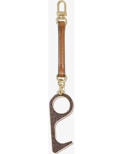 Michael Kors Logo Key Chain Touch Tool - Brown