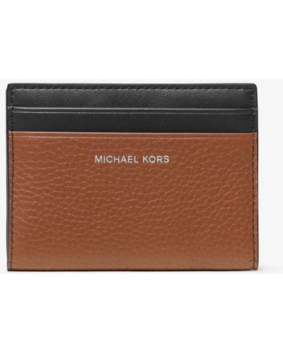 Michael Kors Hudson Pebbled Leather Bifold Wallet - White