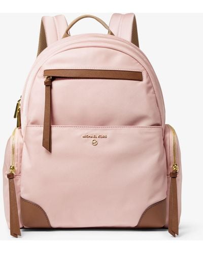 Michael Kors Prescott Large Nylon Gabardine Backpack - Pink
