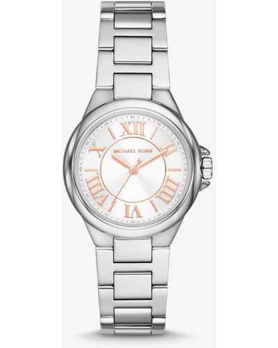 Michael Kors Mini Camille Silver-tone Watch - White