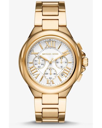 Michael Kors Oversized Camille Rose Gold-tone Watch - Metallic