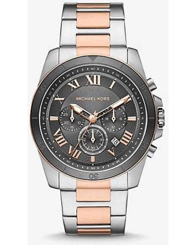Michael Kors Oversized Alek Two-tone Watch - Grey
