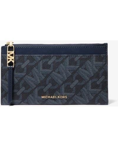 Michael Kors Mk Empire Large Card Case - Blue