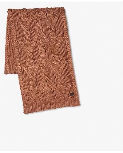 Michael Kors Cable Knit Scarf - White