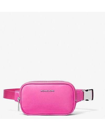 MICHAEL Michael Kors Cara Small Nylon Belt Bag - Pink