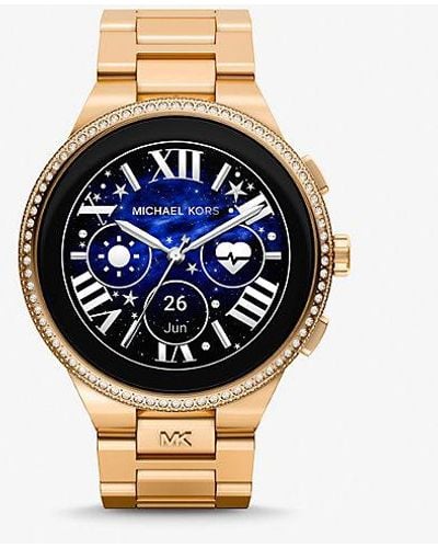 Michael Kors Gen 6 Camille Pavé Gold-tone Smartwatch - Metallic