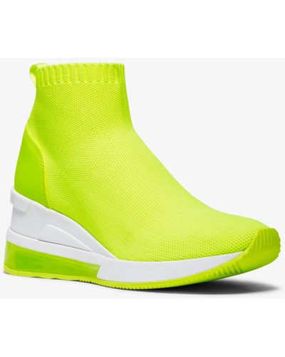 michael kors yellow sneakers