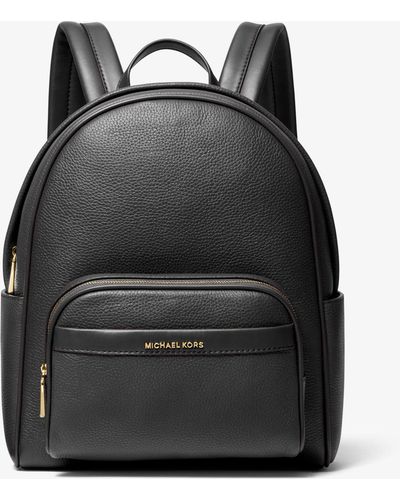 Michael Kors Bex Medium Pebbled Leather Backpack - Black