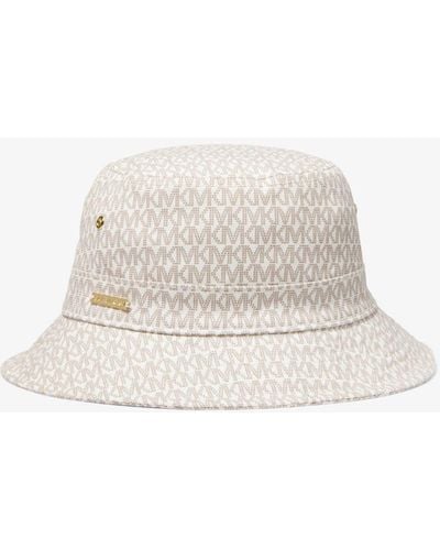 Michael Kors Logo Print Organic Cotton Blend Bucket Hat - Multicolour