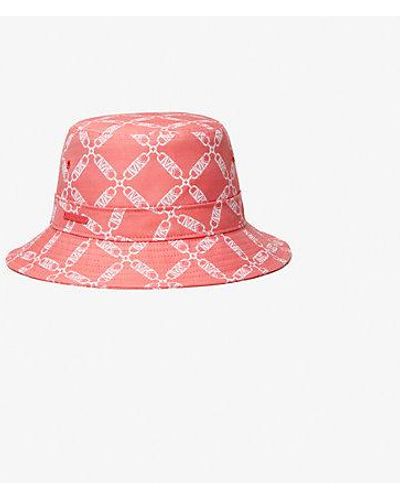 Michael Kors Mk Empire Logo Jacquard Bucket Hat - Pink