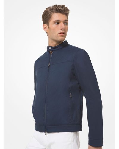 Michael Kors Tech Racing Jacket - Blue