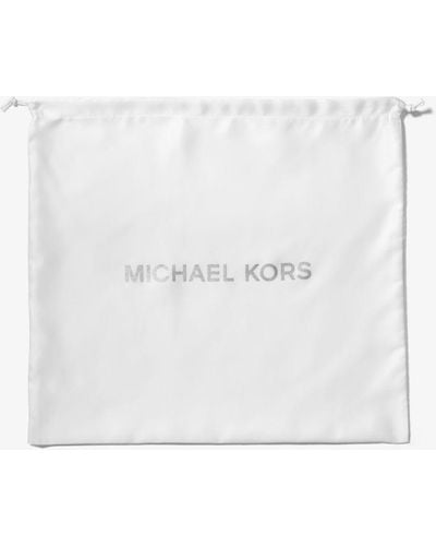 Michael Kors Großer Gewebter Schutzbeutel Mit Logo - Weiß