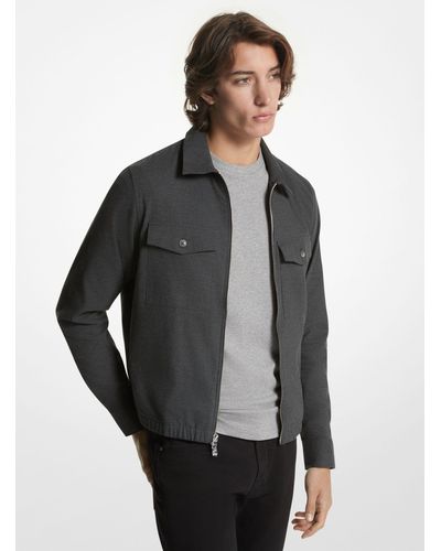 Michael Kors Stretch Cotton Jacket - Grey