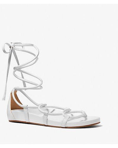 Michael Kors Vero Lace-up Sandal - White