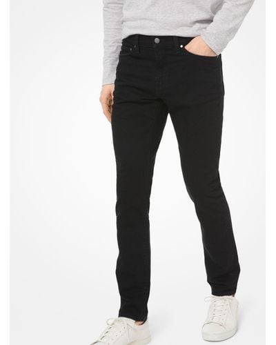 Michael Kors Slim-fit Stretch-cotton Jeans - Black
