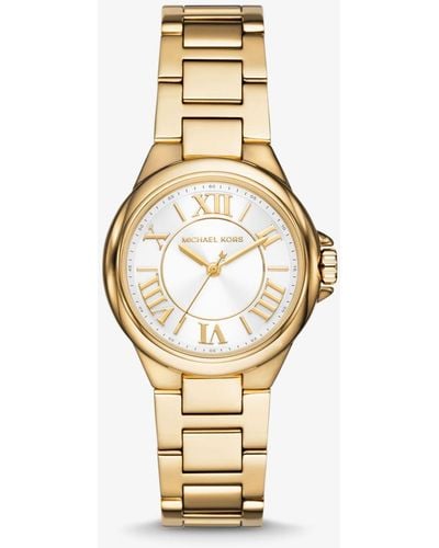 Michael Kors Camille Three-hand Rose Gold-tone Stainless Steel Watch - Metallic