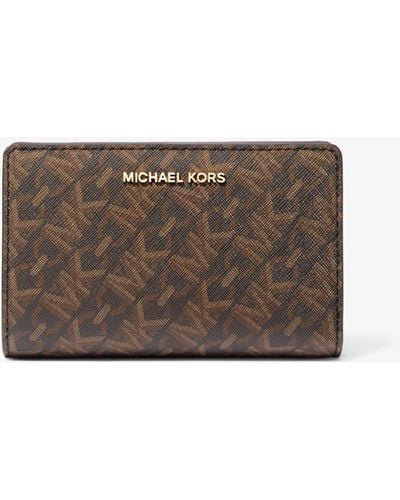 MICHAEL Michael Kors Medium Empire Signature Logo Wallet - Grey